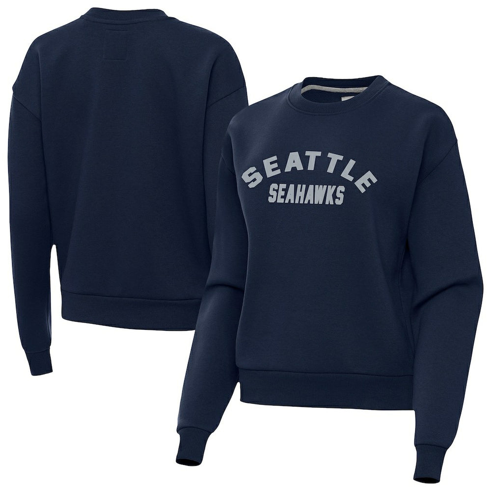 Seattle Seahawks Antigua Women's Victory Sweatshirt - Navy for sale