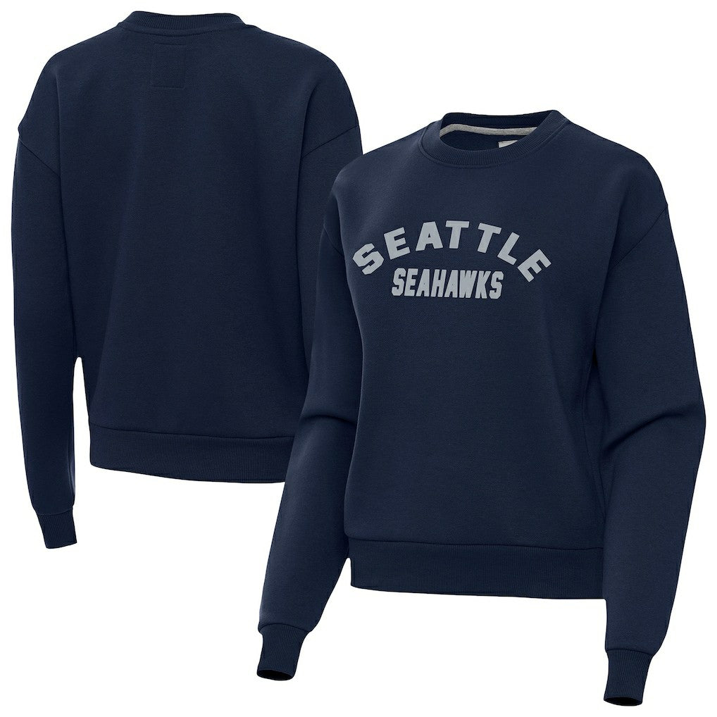 Seattle Seahawks Antigua Women's Victory Sweatshirt - Navy for sale