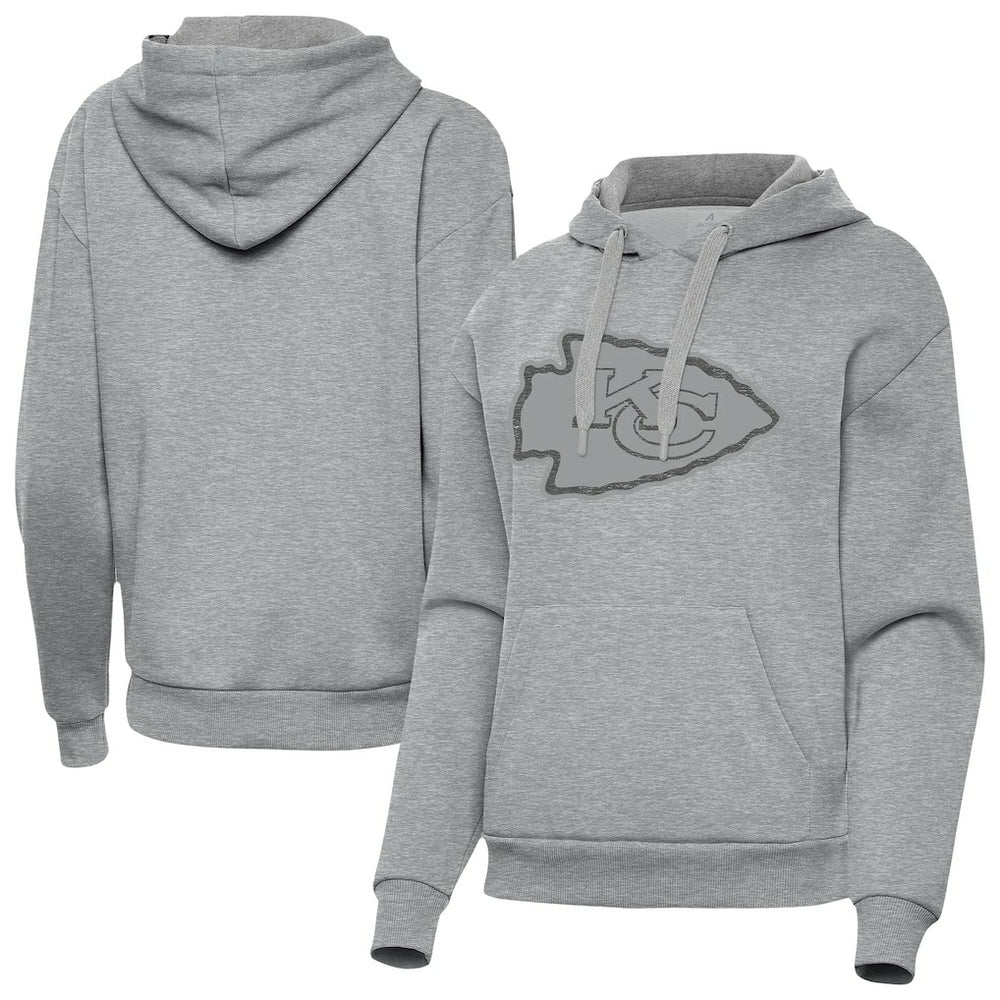 Kansas City Chiefs Antigua Women's Victory Hoodie - Heather Gray on sale