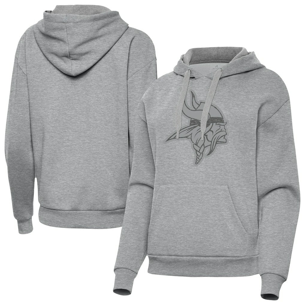 Minnesota Vikings Antigua Women's Victory Hoodie - Heather Gray discount