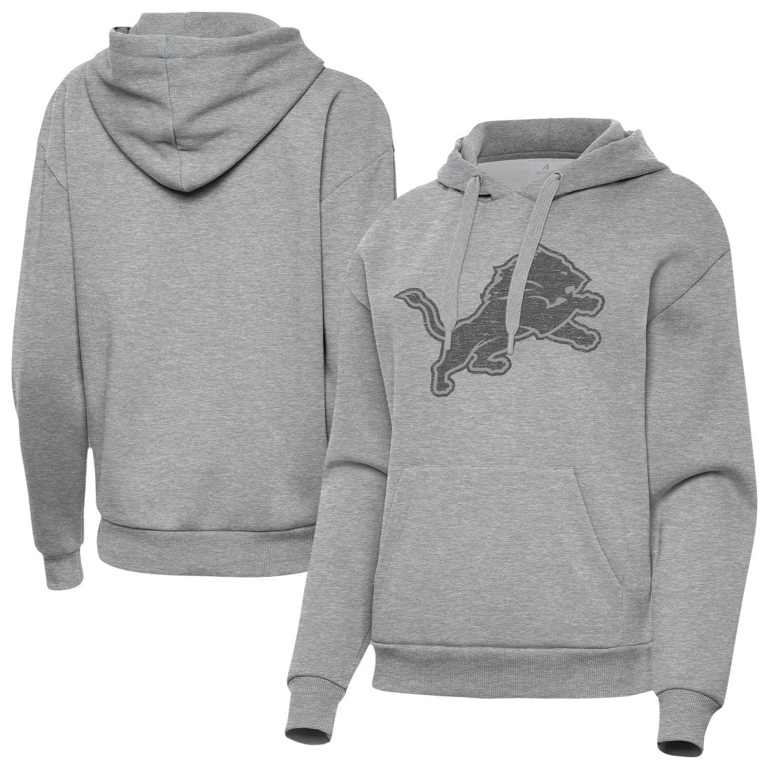 Detroit Lions Antigua Women's Victory Hoodie - Heather Gray cheap
