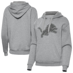 Detroit Lions Antigua Women's Victory Hoodie - Heather Gray cheap