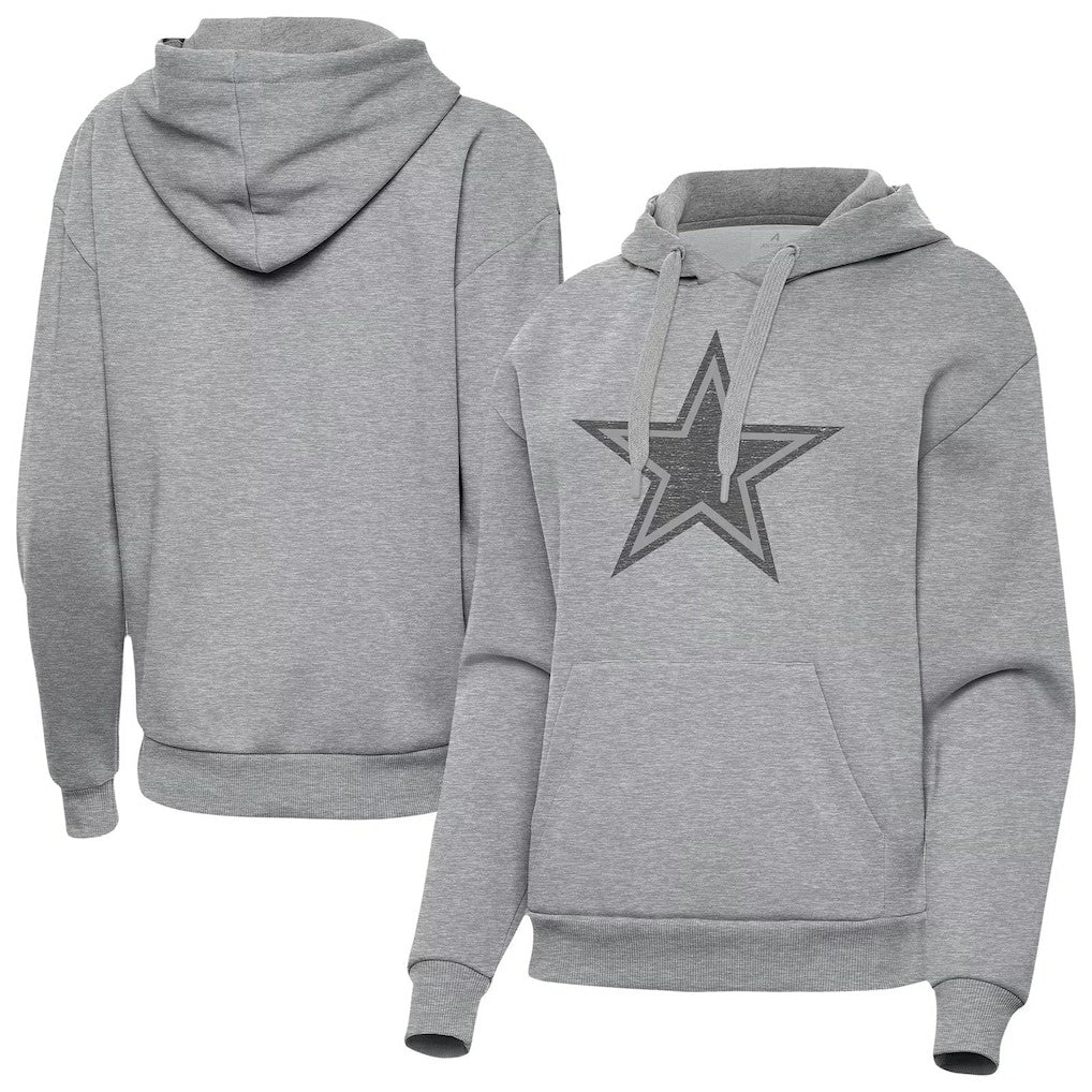 Dallas Cowboys Antigua Women's Victory Hoodie - Heather Gray on sale
