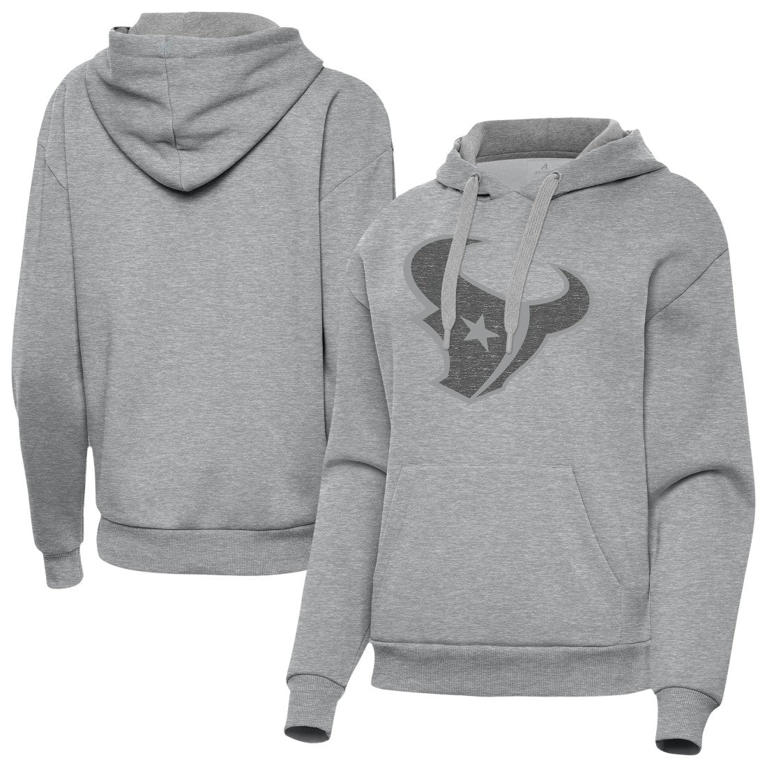 Houston Texans Antigua Women's Victory Hoodie - Heather Gray outlet