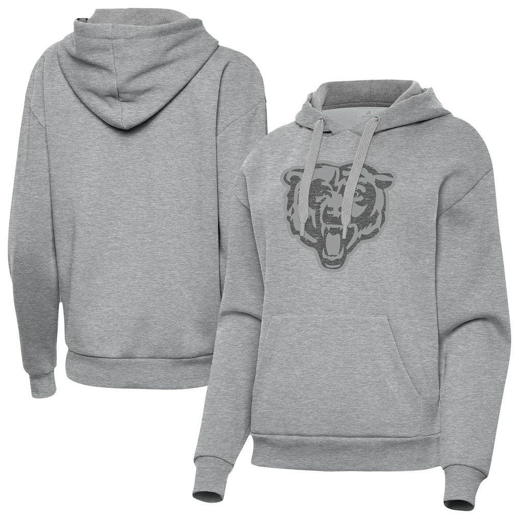 Chicago Bears Antigua Women's Victory Hoodie - Heather Gray on sale
