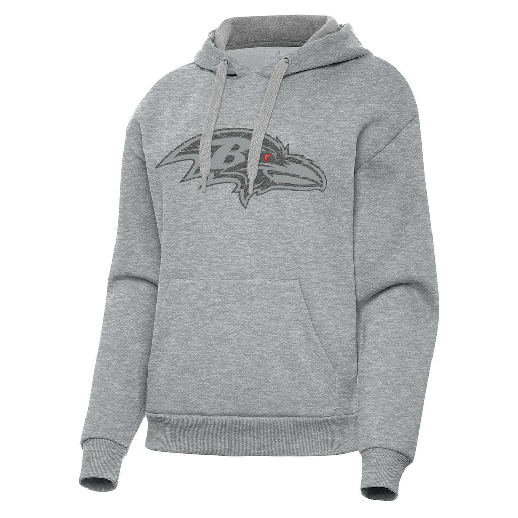 Baltimore Ravens Antigua Women's Victory Hoodie - Heather Gray cheap