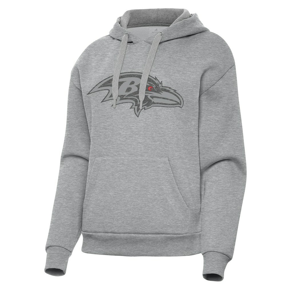 Baltimore Ravens Antigua Women's Victory Hoodie - Heather Gray cheap