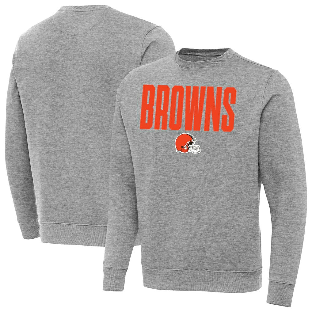 Cleveland Browns Antigua Victory Sweatshirt - Heather Gray outlet