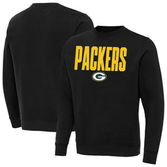 Green Bay Packers Antigua Victory Sweatshirt - Black discount