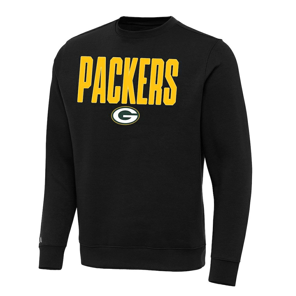 Green Bay Packers Antigua Victory Sweatshirt - Black discount