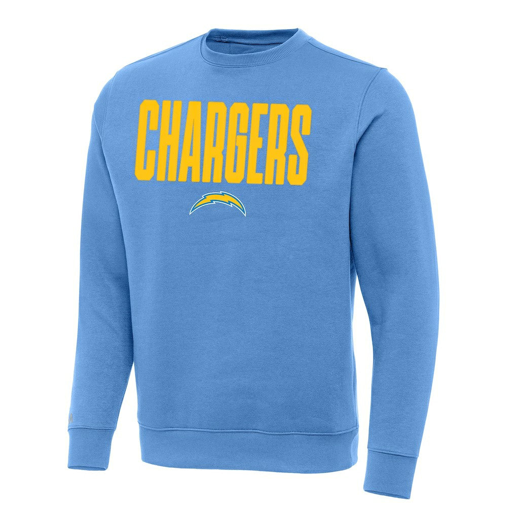 Los Angeles Chargers Antigua Victory Sweatshirt - Powder Blue on sale