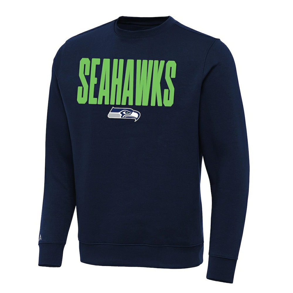 Seattle Seahawks Antigua Victory Sweatshirt - Navy for sale