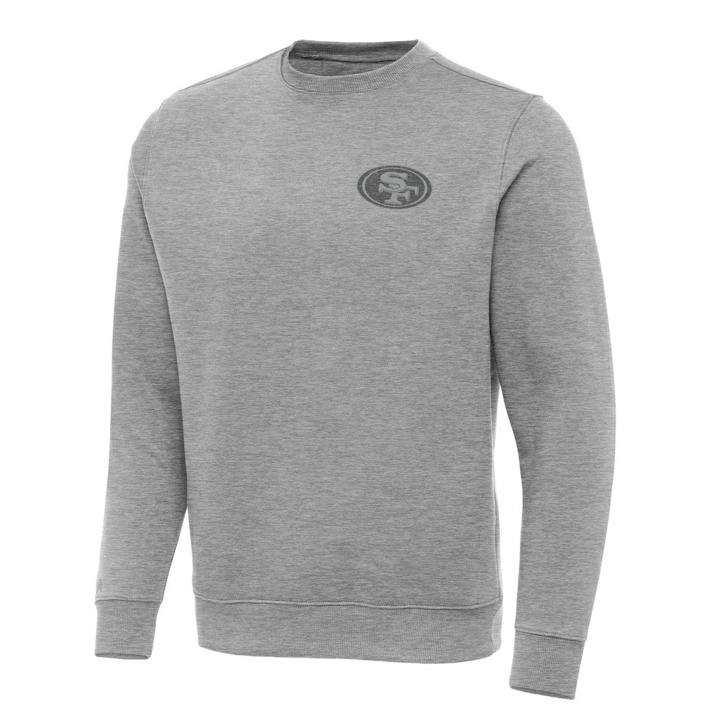 San Francisco 49ers Antigua Victory Sweatshirt - Heather Gray discount