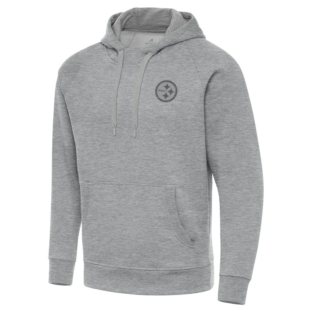 Pittsburgh Steelers Antigua Victory Hoodie - Heather Gray for sale