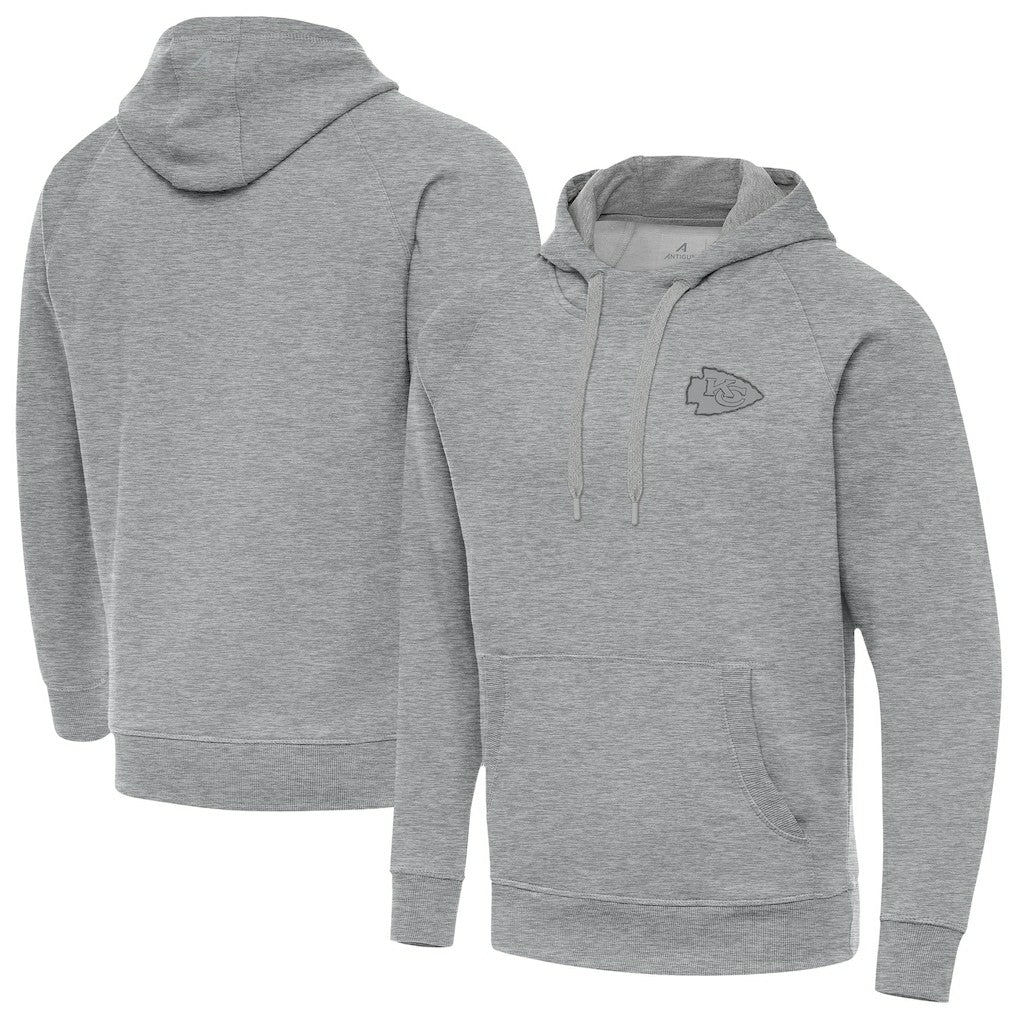 Kansas City Chiefs Antigua Victory Hoodie - Heather Gray discount