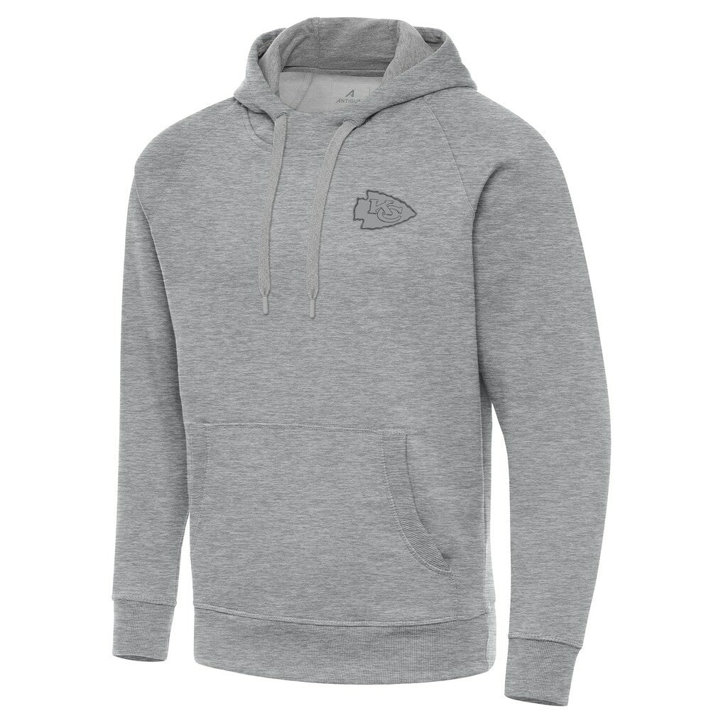 Kansas City Chiefs Antigua Victory Hoodie - Heather Gray discount