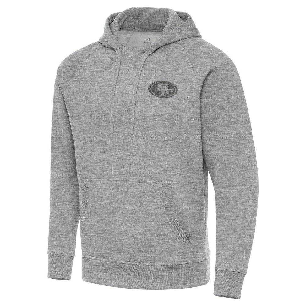 San Francisco 49ers Antigua Victory Hoodie - Heather Gray discount