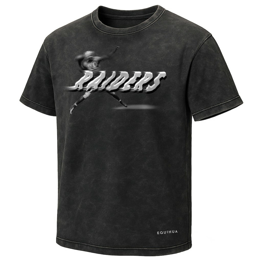 Las Vegas Raiders EQUIHUA Retro T-Shirt - Black outlet