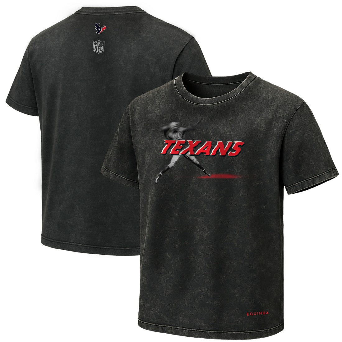 Houston Texans EQUIHUA Retro T-Shirt - Black discount