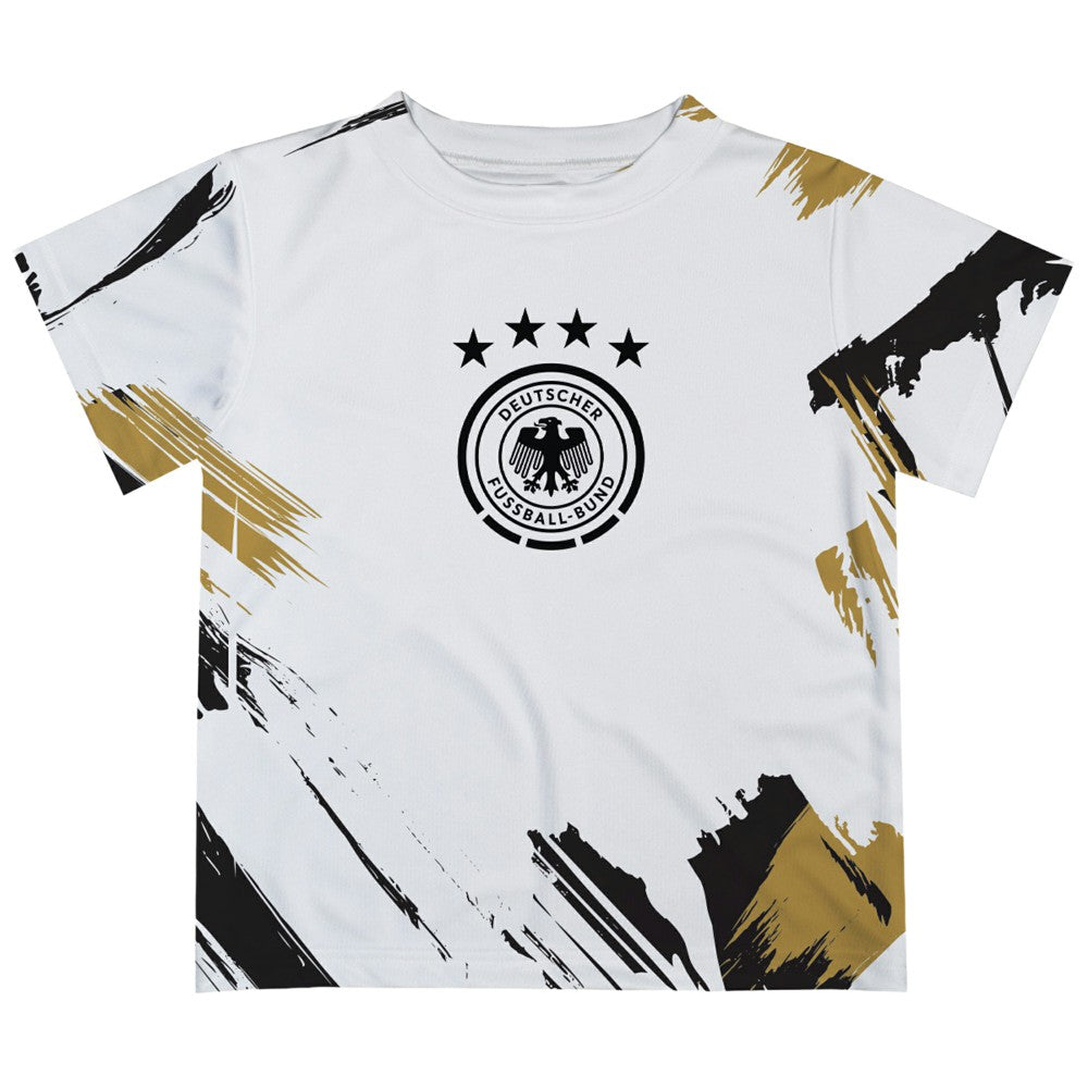 Germany National Team Vive La Fete Toddler Paint Brush T-Shirt for sale - White