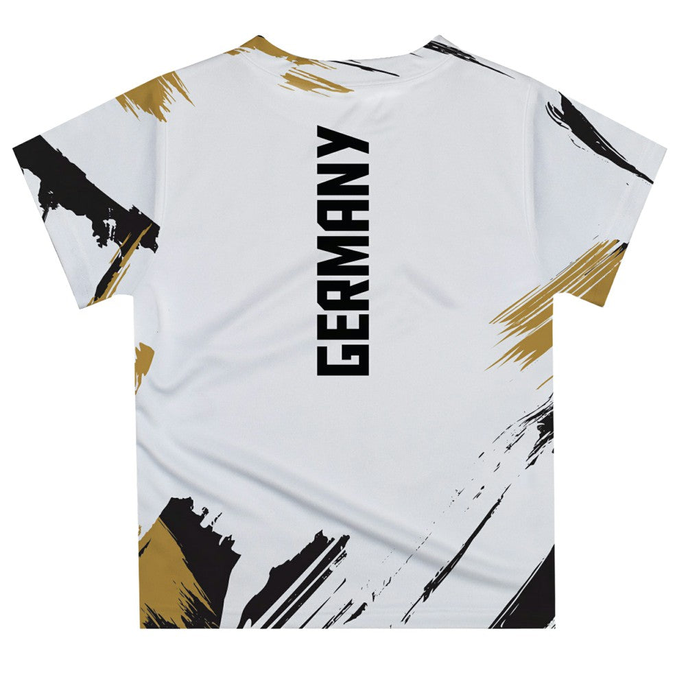 Germany National Team Vive La Fete Toddler Paint Brush T-Shirt for sale - White