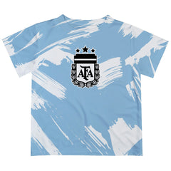 Argentina National Team Vive La Fete Youth Paint Brush T-Shirt - Light Blue online