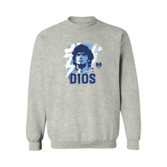 Diego Maradona Argentina National Team Vive La Fete Women's D10S Sweatshirt - Gray sale