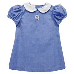 France National Team Vive La Fete Girls Toddler Gingham Puffy A-Line Dress for sale - Royal
