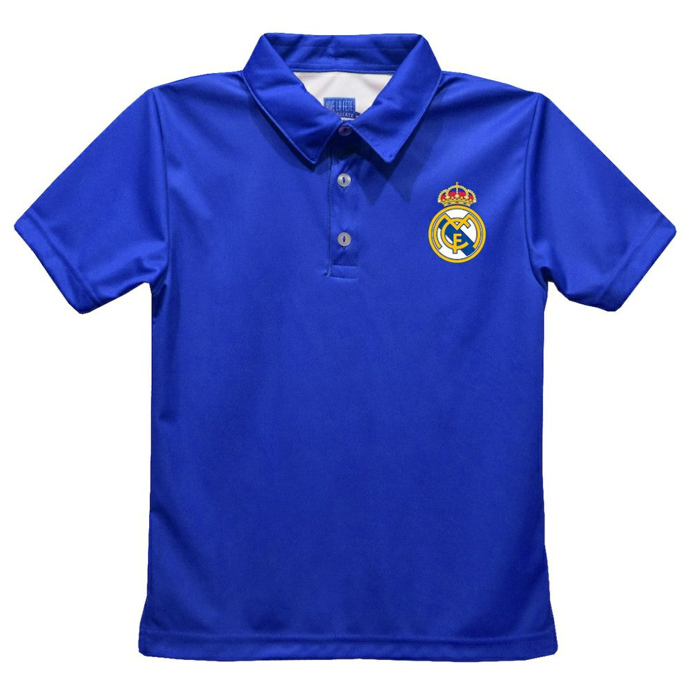 Real Madrid Vive La Fete Youth Solid Polo - Royal on sale