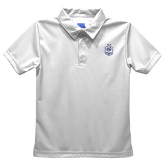 France National Team Vive La Fete Youth Solid Polo - White cheap