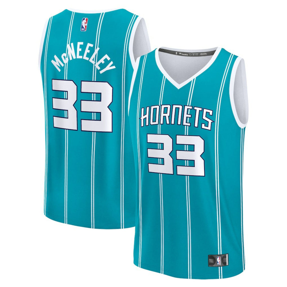Liam McNeeley Charlotte Hornets Fast Break Replica Jersey - Teal - Icon Edition on sale