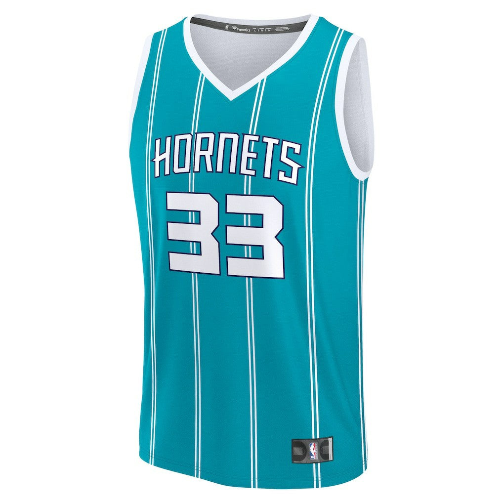 Liam McNeeley Charlotte Hornets Fast Break Replica Jersey - Teal - Icon Edition on sale