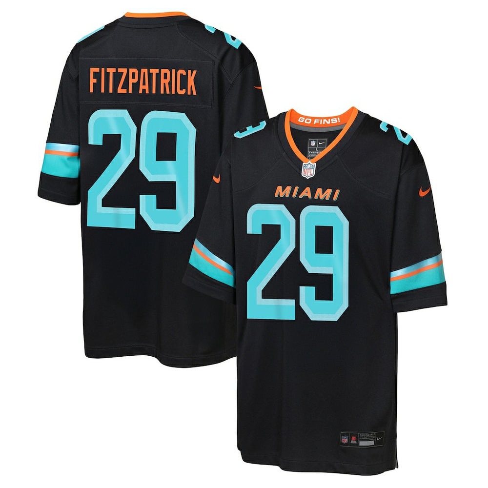 Minkah Fitzpatrick Miami Dolphins Youth 2025 Rivalries Collection Game Jersey - Pitch Blue online