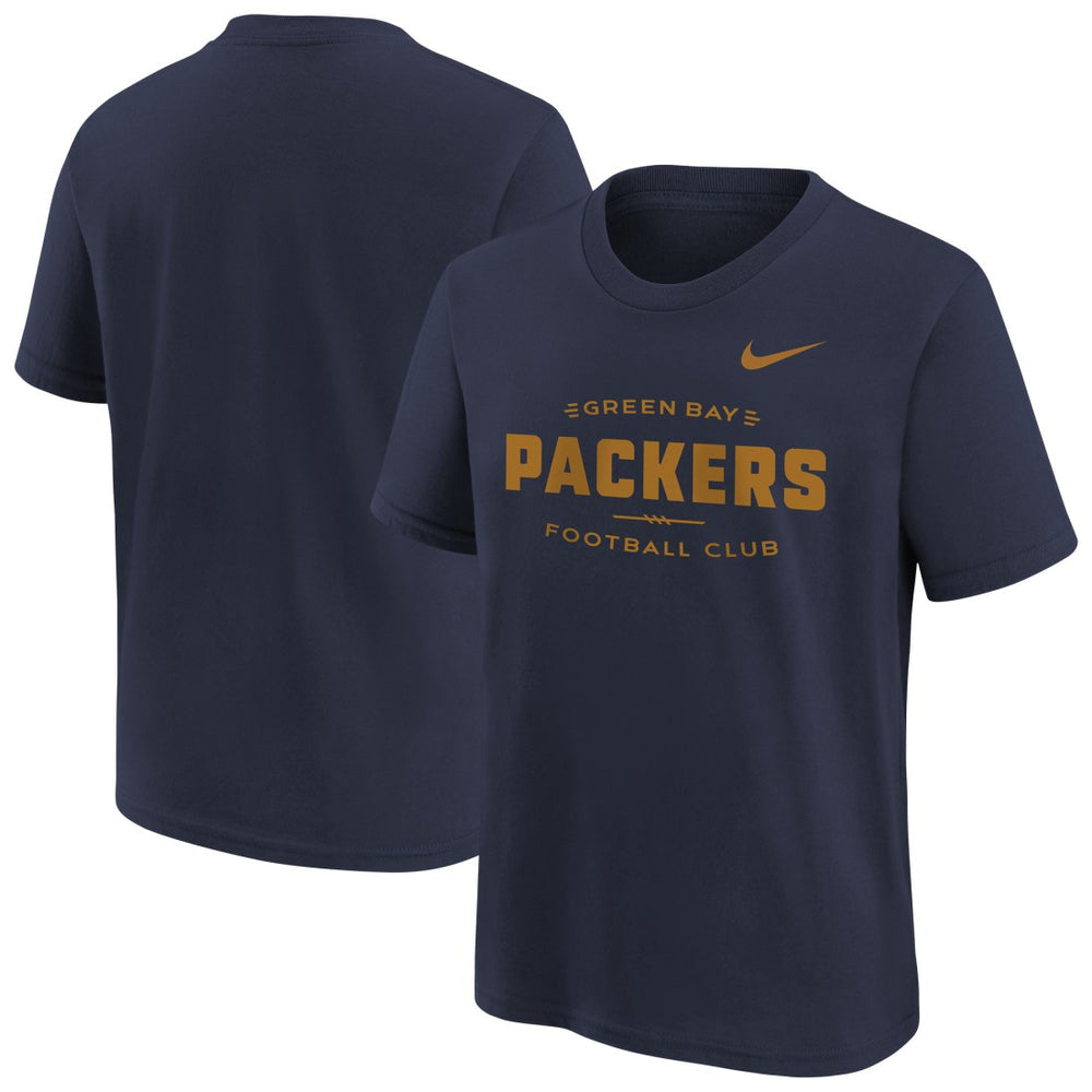 Green Bay Packers Youth Sideline Alt Pack T-Shirt - Navy sale
