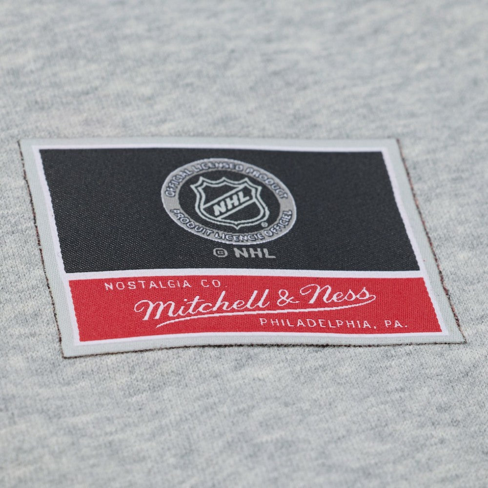 Buffalo Sabres Mitchell & Ness Women's Hockey Night Sweatshirt - Heather Gray Sweatshirts