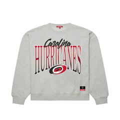 Carolina Hurricanes Mitchell & Ness Women's Hockey Night Sweatshirt - Heather Gray Sweatshirts