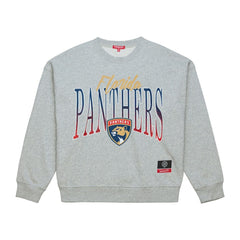 Florida Panthers Mitchell & Ness Women's Hockey Night Sweatshirt - Heather Gray Sweatshirts
