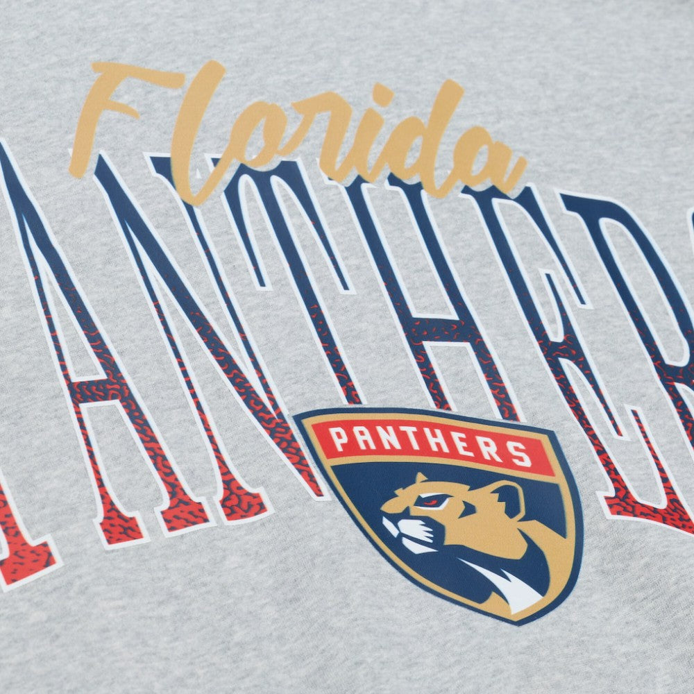 Florida Panthers Mitchell & Ness Women's Hockey Night Sweatshirt - Heather Gray Sweatshirts