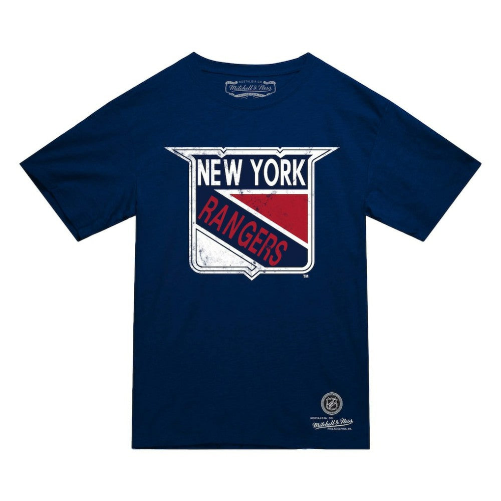 New York Rangers Mitchell & Ness Heritage T-Shirt - Navy T-shirts