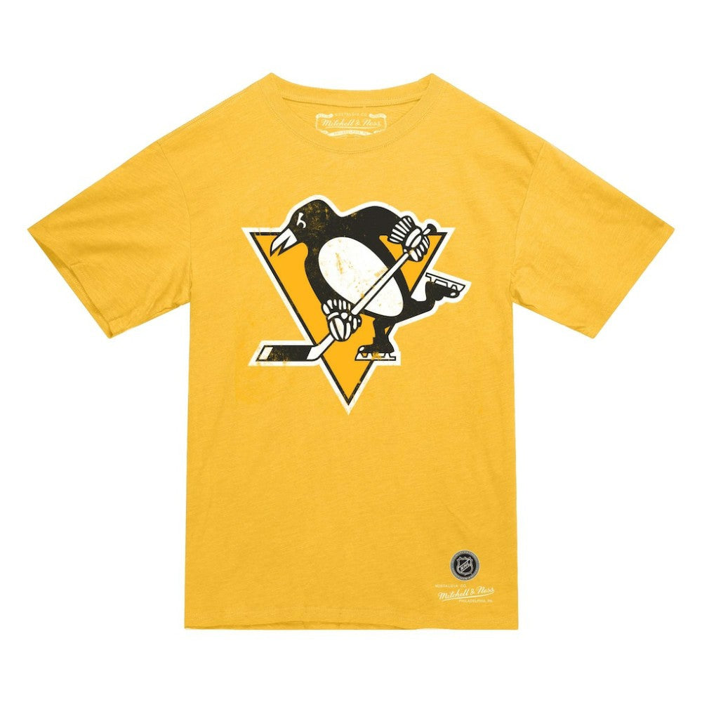 Pittsburgh Penguins Mitchell & Ness Heritage T-Shirt - Gold T-shirts