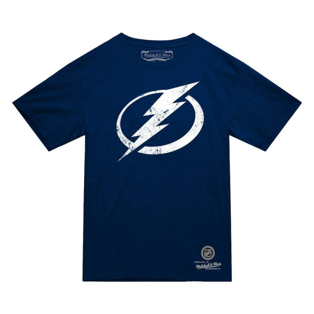Tampa Bay Lightning Mitchell & Ness Heritage T-Shirt - Navy T-shirts