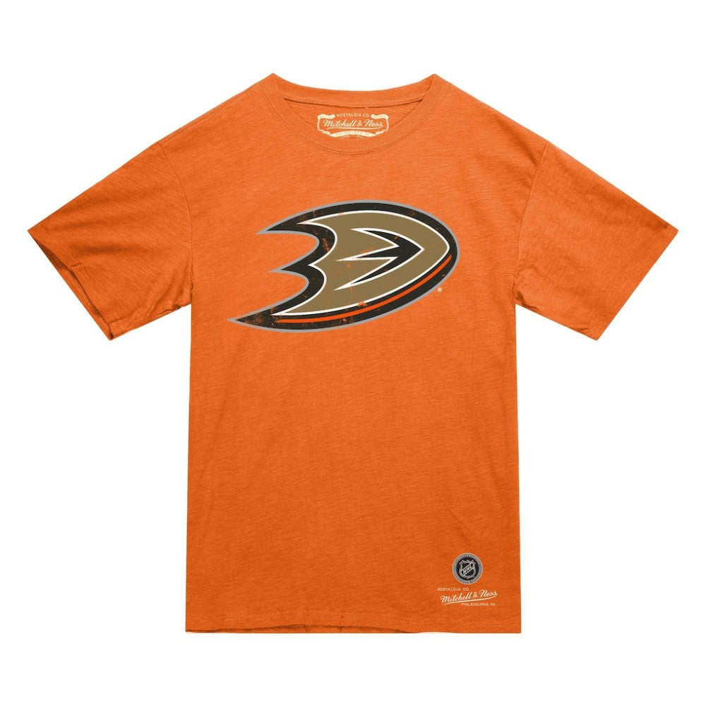 Anaheim Ducks Mitchell & Ness Heritage T-Shirt - Orange T-shirts