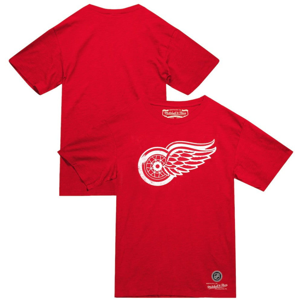 Detroit Red Wings Mitchell & Ness Heritage T-Shirt - Red T-shirts