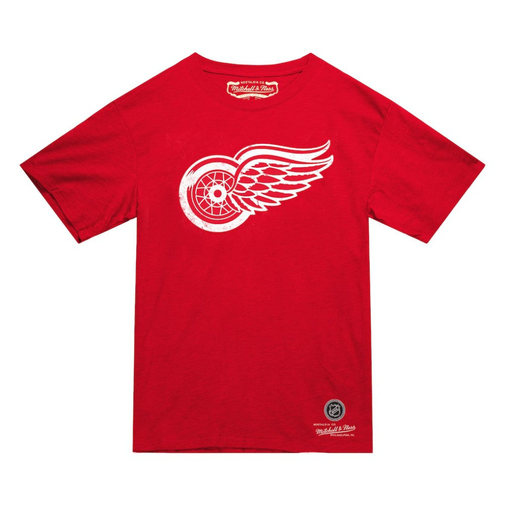 Detroit Red Wings Mitchell & Ness Heritage T-Shirt - Red T-shirts