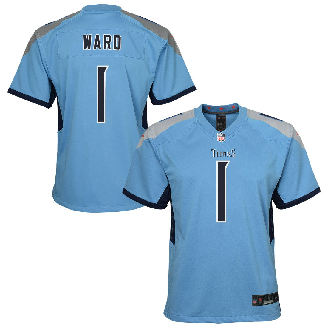 Cameron Ward Tennessee Titans Youth Team Game Jersey - Light Blue outlet