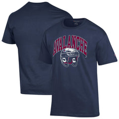 Colorado Avalanche Champion Helmet T-Shirt - Navy T-shirts