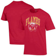 Calgary Flames Champion Helmet T-Shirt - Red T-shirts