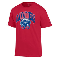 Montreal Canadiens Champion Helmet T-Shirt - Red T-shirts