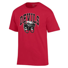 New Jersey Devils Champion Helmet T-Shirt - Red T-shirts