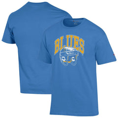 St. Louis Blues Champion Helmet T-Shirt - Blue T-shirts